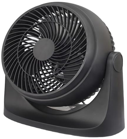 Ventilador de Mesa 8 Pulgadas, 45W, 3 Velocidades Ajustables, Cabezal Inclinable, Rejilla Protectora, Compacto y Potente para Hogar, Oficina, Ventilador Potente, Silencioso, Inclinación de 90°