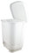 Home33 Accessories Small Plastic Tontarelli White Pedal Bin 8 Litre