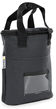 hauck Refresh Me 2, Nero - Borsa Termica Biberon e Bottiglie, Custodia Doppia 10 x 19 x 23 cm, Isolata per Caldo e Freddo, con Tasca Rete e Gancio per Passeggino, Accessorio Neonato da Viaggio