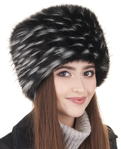 Futrzane Classic Kosakenmütze - Fellmütze Damen Winter - Pelz Russische Mütze