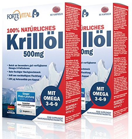 Omega 3 Krillöl Kapseln–100% natürlich aus Antarktis–nachhaltig&hochdosiert mit 1500mg–mit Astaxanthin, Cholin&Phospholipiden–reich an EPA&DHA wichtig für Herz, Blutdruck, Gehirn&Sehkraft-laborgeprüft