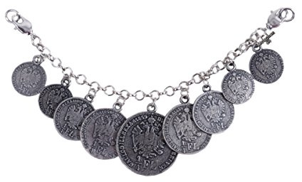 Moschen-Bayern Trachtenschmuck Dirndlschmuck Damen Trachten Charivari Dirndl Herz Hirsch Edelweiß Münzen Silber
