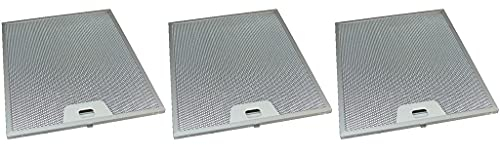 Ufixt 3 x Cooker Hood Metal Mesh Grease Filter for Kitchen Extractor Fan Vent 250mm x 300mm