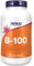 Now Foods, B-100, Complejo Vitamínico B, Alta Dosis, con PABA, 250 Cápsulas veganas, Probadas en Laboratorio, Sin Gluten, Sin Soja, Vegetarianas, No GMO
