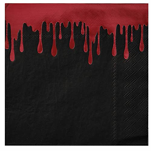 16 Bloody Black Servietten
