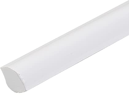 WMLBK TPE Edging Strip Self Adhesive PVC Edging Trim Sealing Strip for Ceilings Skirting Board (#1 S White 5m) (WUKP016371769)