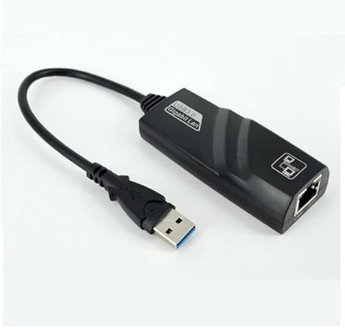 Adaptateur Ethernet USB 3.0 vers RJ45, Réseau Adaptateur LAN 10/100/1000 Mbps Compatible avec Windows 10/8.1/8/7/Vista/XP, Mac OS 10.6 et Supérieur, Linux