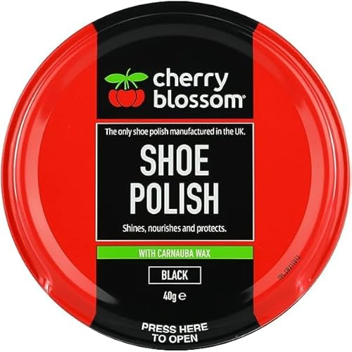 DTD QUALITY MATTERS Cherry Blossom Shoe Polish Shines, Nourishes & Protects With Carnauba Wax Available In All Styles Preventing Footwear From Cracking Available In All Traditional Colours