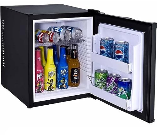 Syntrox Minikühlschrank Hotelkühlschrank Minibar 28 L, Leicht zu reinigen, 28 Liter Volumen, Blaues LED-Licht, Umweltfreundlich, Kühlleistung bis 11 °C