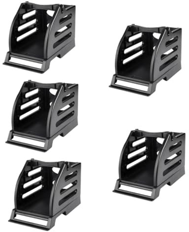 NUOBESTY 5st Drucker Halterung Tischständer Thermodrucker Aufkleberdruckerspender Professionelle Versandetikettenständer Druckerzubehör Code-Etiketten-Klammer Plastik Rollenregal Doppelt