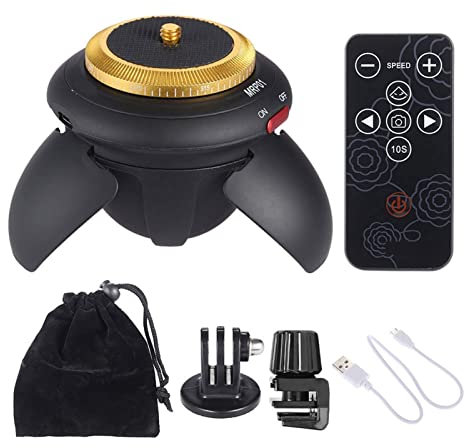 MRP01 360 Time Lapse Video Camera Rotator Panorama Electric Tripod Head 360 Timelapse Panning Camcorder Stabilisers & Supports
