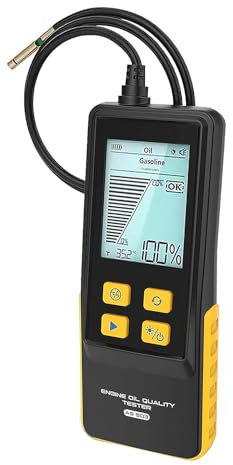 Aisny Auto Bremsflüssigkeitstester, AS503 Digitale Bremsflüssigkeit Messgerät Bremsflüssigkeitsprüfer Intelligentes Fuel Pressure Tester Messgerät mit 2.8 LCD Bildschirm und Hochpräziser Sonde