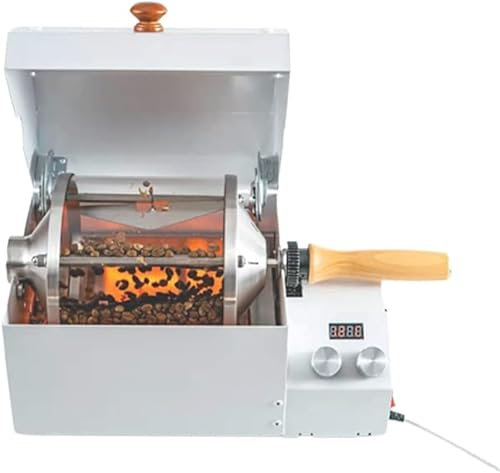 Household Coffee Bean Roasting Machine, Automatic Revolving Household Electric Coffee Bean Roaster, Temperature Speed Adjustable, Suitable for Home and Coffee Shop