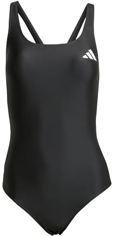 adidas Women's V-Back Swimsuit Swimwear, Black, 34