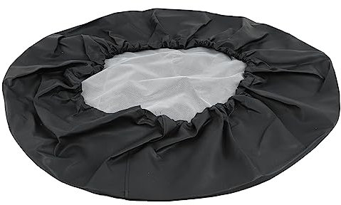 Aqxreight 15-Zoll-Reifenschutzhülle aus PVC-Leder, Wasserdicht, Verschleißfest, Schwarze Reserveradabdeckung für die Meisten Autos, Radabdeckungen für Anhängerreifen,