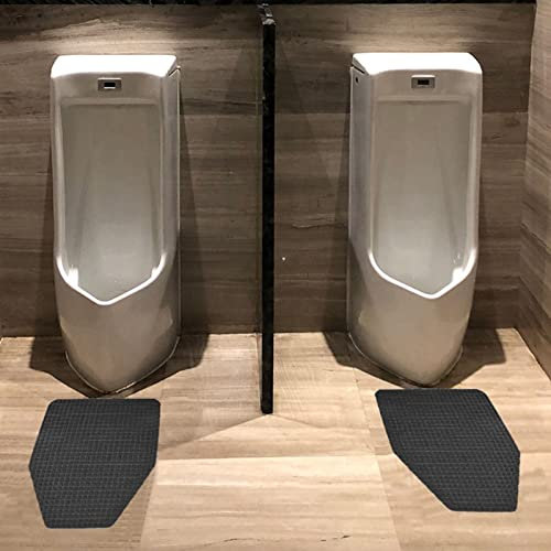 Tapis de sol antidérapant pour urinoir, tapis de sol absorbant et désodorisant pour toilettes, tapis de sol pour urinoir réutilisable/lavable, tapis pour urinoir commerci(Dark Gray-15.7x23.6inch)