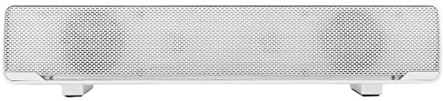 USB Wired Stereo Soundbar Music Player Speaker Bass Surround Sound Box 3.5mm Input PC Cellphones Portable USB Powered Black (White)