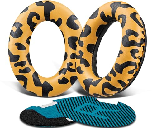 SoloWIT Protein Leather Earpads Cushions for Bose Headphones, Replacement Ear Pads for Bose QuietComfort 15 QC15 QC25 QC2 QC35/Ae2 Ae2i Ae2w/SoundTrue & SoundLink Around-Ear Series - Tiger Stripes | for QuietComfort QC15/QC25/QC2/QC35, (SoundTrue/SoundLink) Around-Ear I/II, AE2/AE2i
