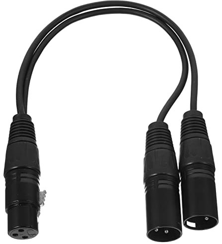 DIYEAH Câble Répartiteur Audio Xlr Femelle vers Mâles pour Microphone Câble de Connexion pour Haut-parleur