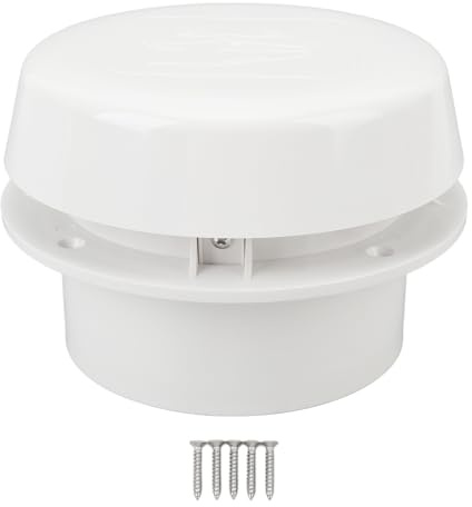 Sunicon Cubierta de ventilación de techo de vehículos recreativos redondos tapas de ventilación de fontanería de champiñones autocaravanas con pantalla de malla para remolque de casas