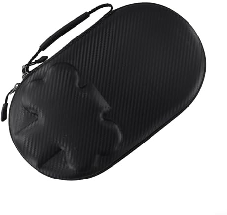 Eawfgtuw Housse de protection rigide en EVA pour raquette de tennis de table pour 2 pagaies, 4 balles de ping-pong avec housse de transport en H (noir)