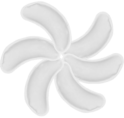 Gatuida Wiederverwendbare Augenkühlpads aus Gel und Pvc zur Linderung der Augenpartie Heizbare Augenpflaster 6 Stück für Zuhause und Reisen