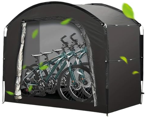 Bike Storage Tent - Outdoor Motorcycle Shelter, Portable Garden Canopy | Heavy Duty Waterproof Oxford Cloth Feature, Durable Protective Organizer Storage Product, Usage Scenario Lawn Pool Camping Gear
