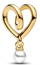 PANDORA Charm Momenti 764138C01 cuore avvolto