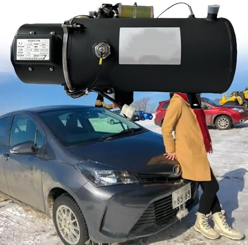 LFfwynog Chauffage d'habitacle 10 KW pour Moteur Diesel, 12 V/24 V, pour camions, Camping-Cars et Bateaux. Chauffage Rapide, Assistance au démarrage à Froid, dégivrage du Pare-Brise 12V