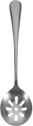 JECOMPRIS Cuchara Ranurada Pequeña de Acero Inoxidable para Servir Utensilios Domésticos Perforados Portátiles Accesorio de Cocina Adecuado para Restaurantes y Uso Diario