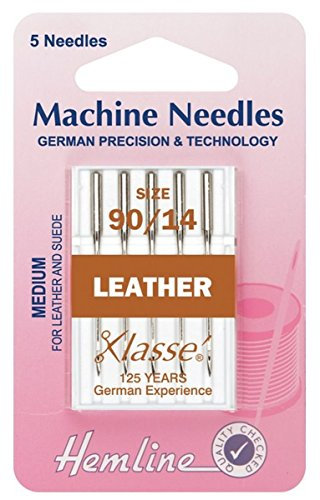 Hemline Nähmaschinennadeln für Leder 90/14 (mittel)