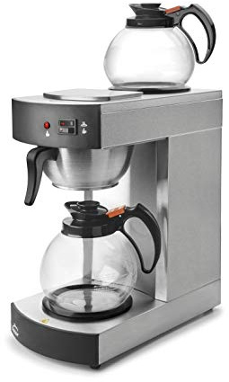 Lacor 69272 - Cafetera Eletrica Con 2 Jarras 2100w 1, 8Litros - Gris | Para un café intenso en casa; con 1,8 L de capacidad, ideal para cocina profesional y uso diario en casa, versátil y duradero