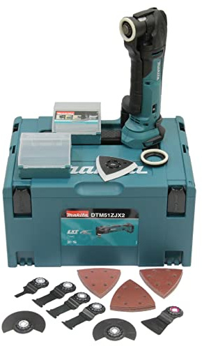 Makita DTM51ZJX2 Akku-Multifunktionswerkzeug + 32 Zubehör + koffer Makpac