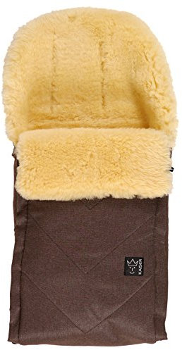Kaiser Dublas Lammfellfußsack 65103675, braun melange