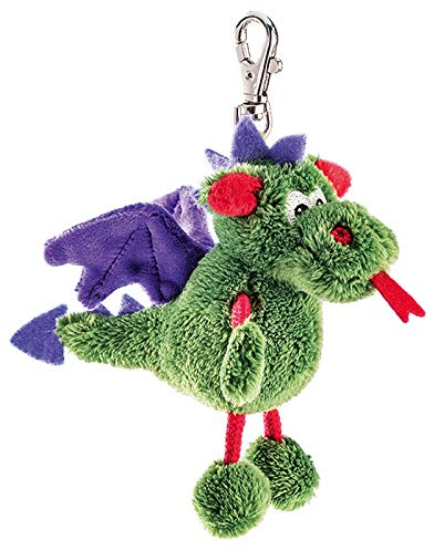 Schaffer Knuddel mich! 0223 Plüsch Schlüsselanhänger Drache Florian, 9 cm, Grün