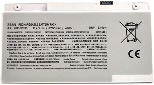 43Wh VGP-BPS33 Laptop Akku für SO-NY VAIO T T14 T15 SVT14 SVT15 SVT151A11L SVT151A11M SVT1511M1E SVT141A11L SVT141A11W SVT141C11L SVT141C11W SVT14126CXS SVT14113CXS SVT15115CXS SVT15112CXS SVT1511M1ES