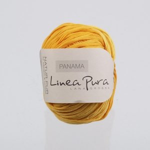 Lana Grossa Linea Pura Panama 007 osterblume Print 50g Wolle