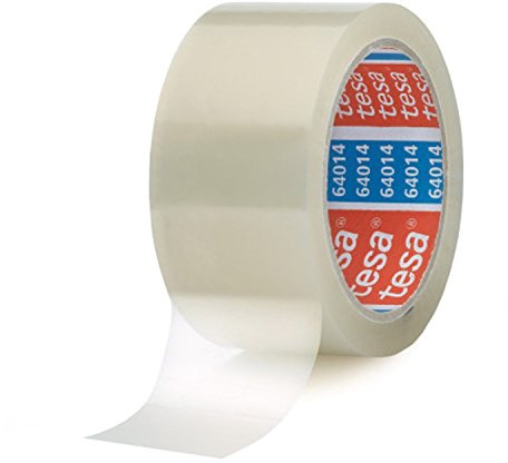 tesa 64014 Klebeband / Paketband 66 m x 50mm (6 Rollen, farblos)