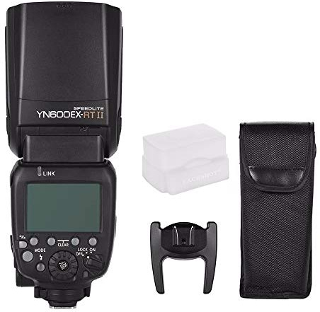 YONGNUO YN600EX-RT II Aktualisiert Kabelloser Flash-Speedlite mit optischem Master und TTL HSS für Canon AS Canon 600EX-RT mit EACHSHOT Diffusor