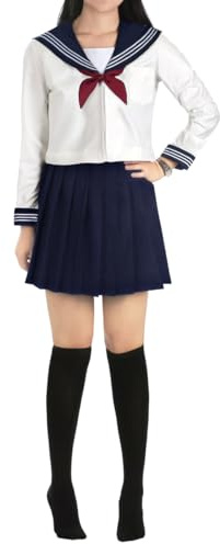 CoolChange Uniforme scolaire japonaise dans le style de Kansai | Costume cosplay d'écolière | Taille: M