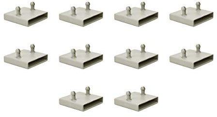 Lattenhalter für Metallrahmen, 53 mm, 2 Zinken, 10 Stück
