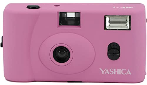 Yashica YA-SACMF1-PN, Snapshot Art - Set di fotocamere con pellicola da 35 mm, Rosa