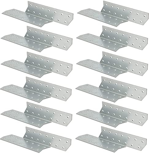 KOTARBAU® Sparrenanker 25er Set 210 x 40 mm Rechts Stahlwinkel zum Verstärken von Holzkonstruktionen