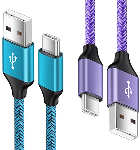 USB Typ C Handy Ladekabel Samsung Schnellladekabel USB A auf USB C Kabel | 2Stück 1,8M USB C Ladekabel für Samsung Galaxy A57/A17/A37/A56/A16/A36/A35/A55/A54/S26/S25/S24/S23/S22/S21/S20, Google Pixel