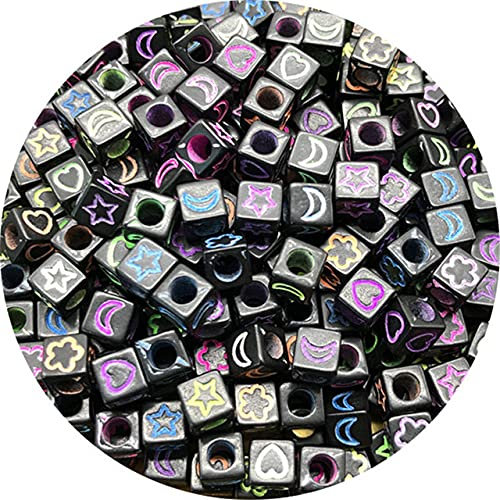 100 stücke 7mm gemischte buchstaben acryl perlen runden buchstaben lose abstandshalter perlen für die schmuckherstellung handgemachte diy armband halskette-11