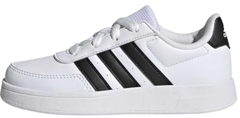 adidas Unisex Kinder Breaknet Lifestyle Court Lace Shoes, Cloud White / Core Black / Core Black, 38 EU