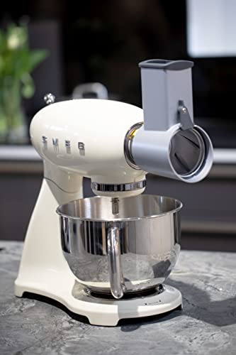 Jupiter Gemüseraffel-Vorsatz Metall kompatibel mit SMEG & Kenwood Küchenmaschinen, Gemüseschneider, Käsereibe, Allesschneider, Obstschneider