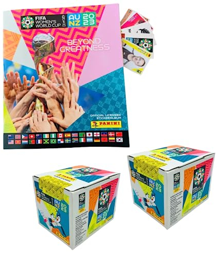 Panini FIFA Women's World Cup 2023 Sticker Collection Album + 2 x Display 50 Bags Each