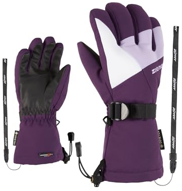 Ziener Kinder LANI Ski-Handschuhe/Wintersport | wasserdicht atmungsaktiv, dark violet, 4,5