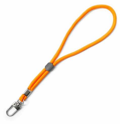 trage.band® dragonne réglable pour poignet avec mousqueton, orange
